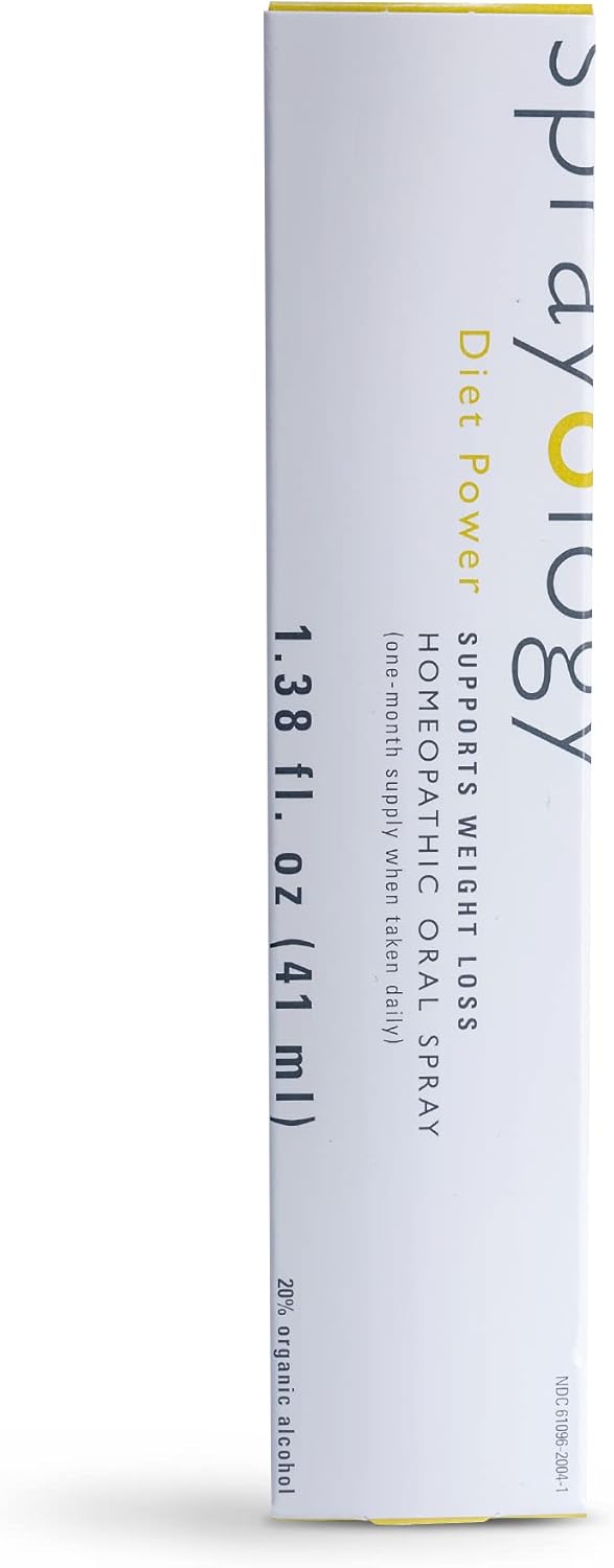 Sprayology Diet Power - Natural Weight Loss Support Spray | Combats Water Retention & Low Energy | Gluten & Dairy Free Homeopathic Remedy (1.38 fl oz)