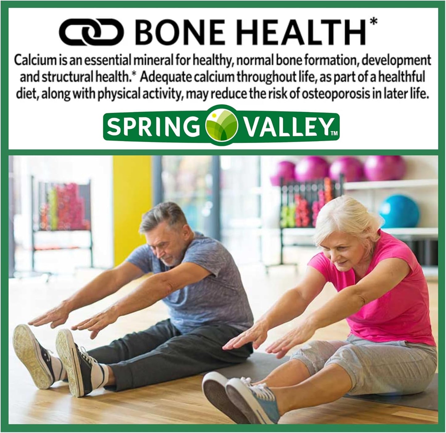 Spring Valley Calcium 600 mg 100 Tablets - Pack of 3, Venancio's Shop Bone Health Dietary Supplement