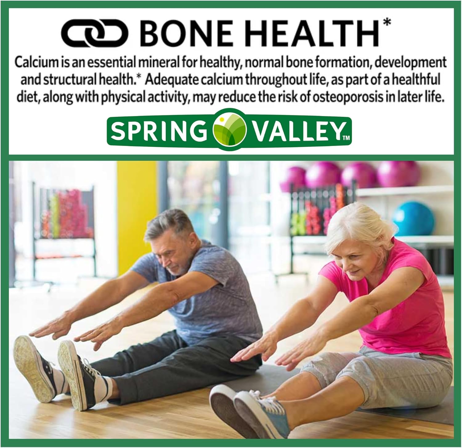Spring Valley Calcium 600 mg 100 Tablets - Pack of 3, Venancio's Shop Bone Health Dietary Supplement