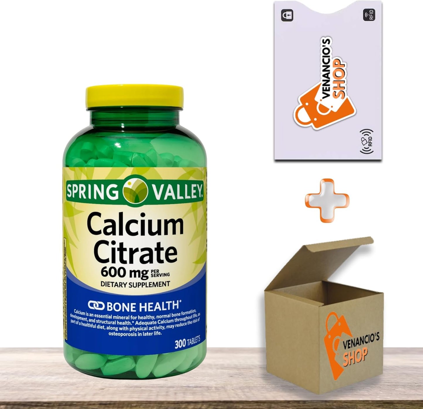 Spring Valley Calcium Citrate 600mg, 300 Tablets - Bone & Joint Health - Venancio's Shop