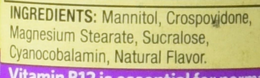 Spring Valley Sublingual Vitamin B-12 2500 mcg Microlozenges - 60 Count