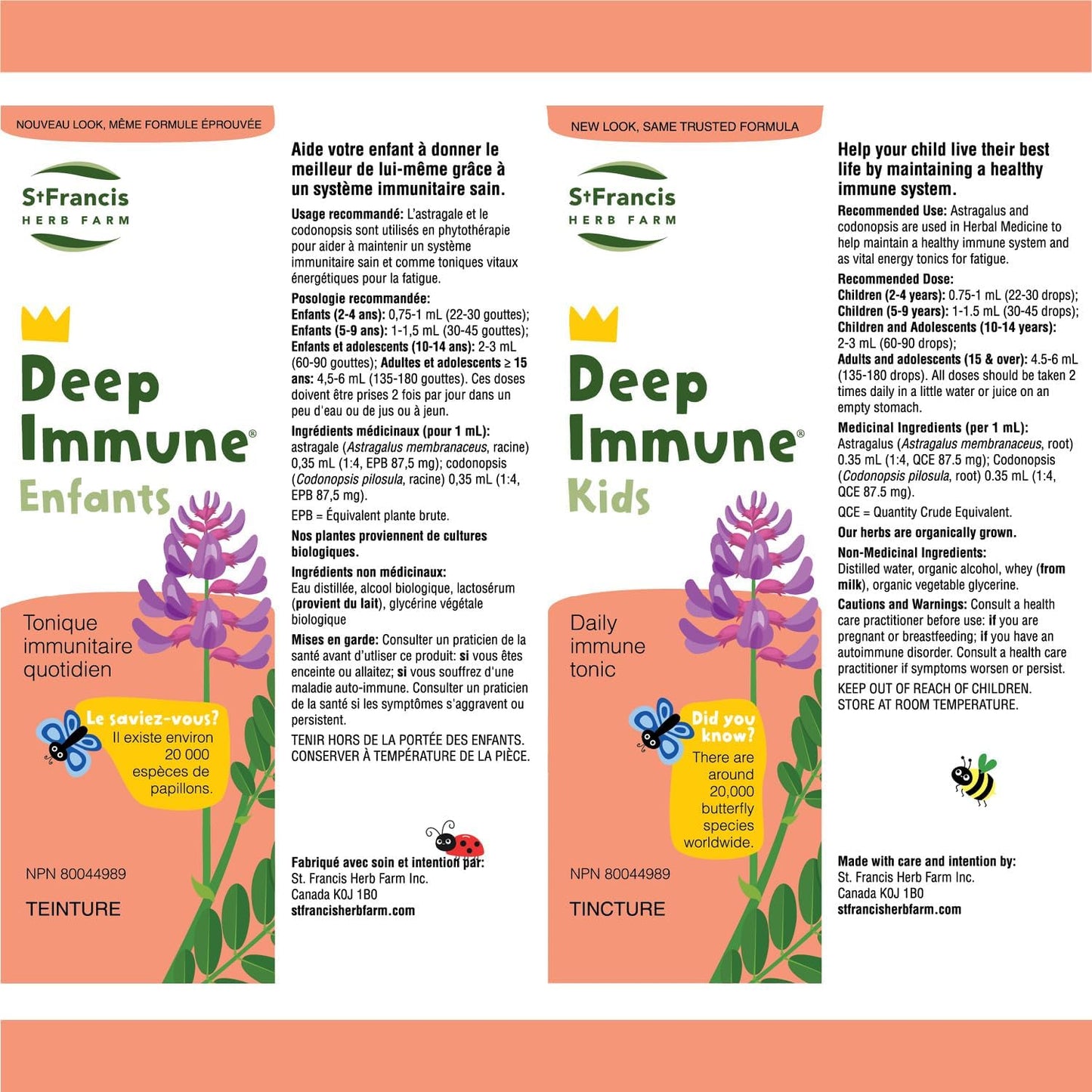 St. Francis Herb Farm Deep Immune for Children - 50 ML - Natural Immune Support Formula