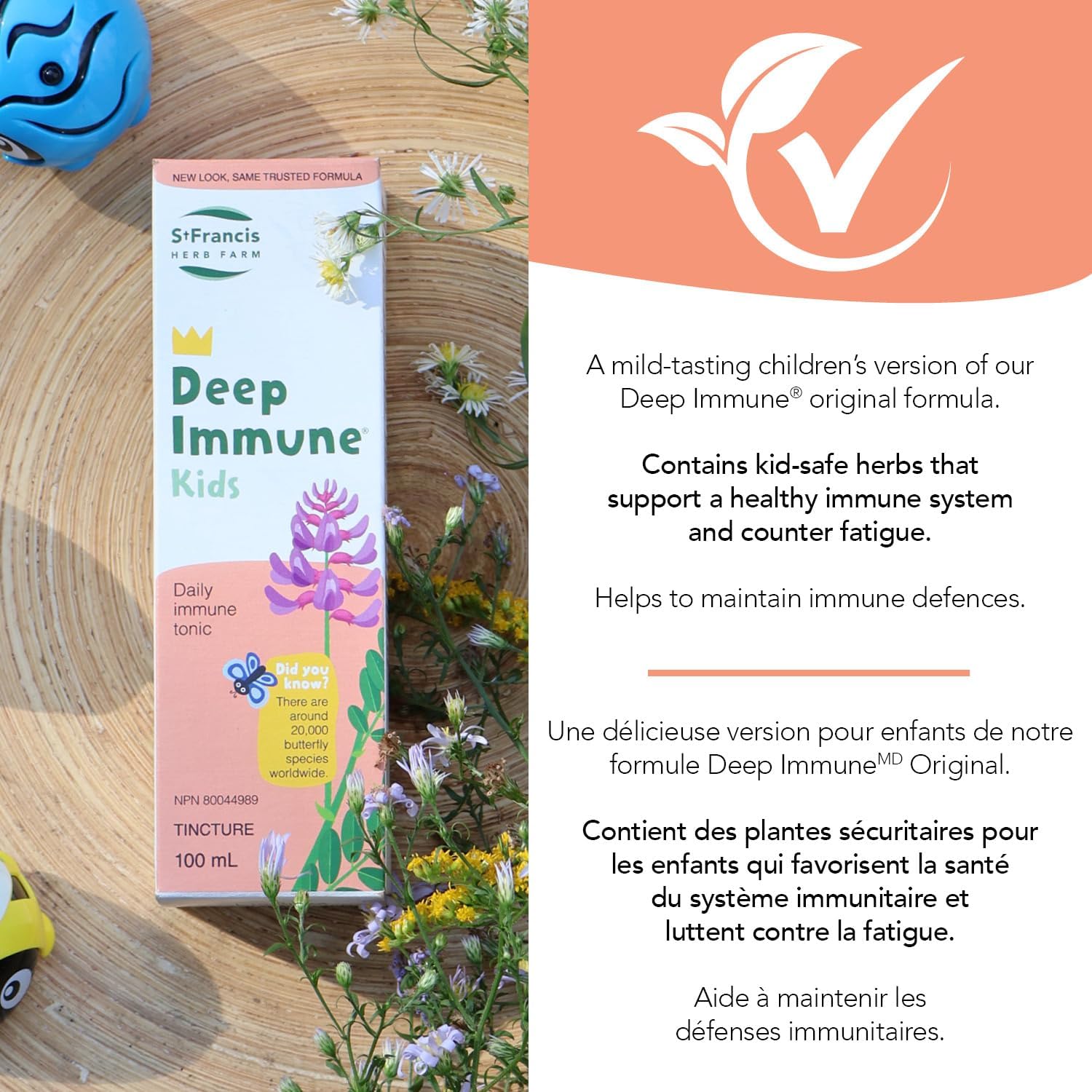 St. Francis Herb Farm Deep Immune for Children - 50 ML - Natural Immune Support Formula