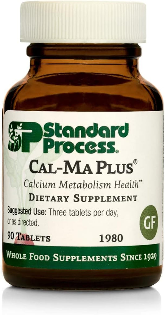Standard Process Cal-Ma Plus - Natural Calcium & Magnesium Supplement - 90 Tablets