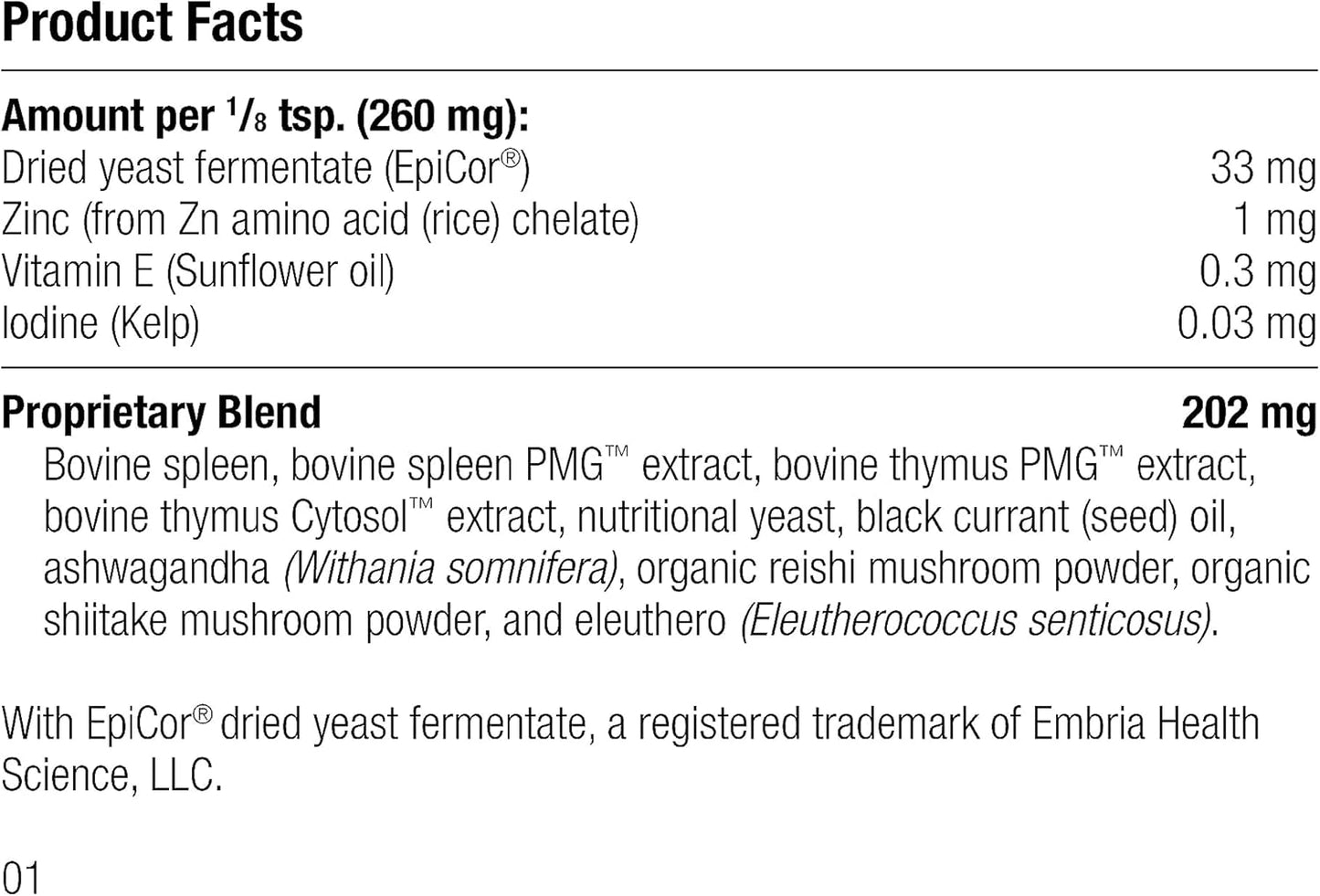 Standard Process Canine Immune System Support Powder Supplement with Zinc & Kelp - 30g - Boosts Dog's Immunity & Wellness