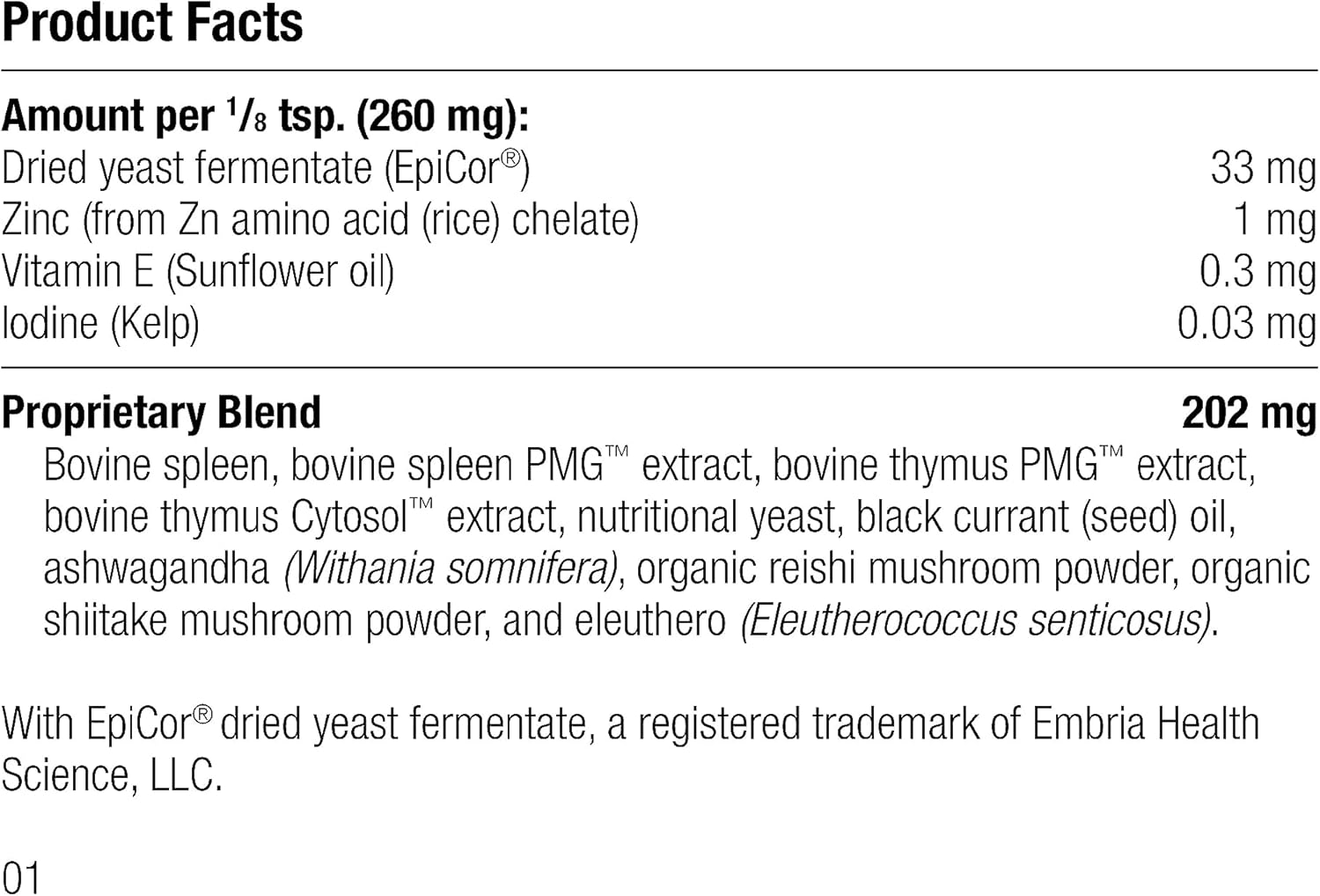 Standard Process Canine Immune System Support Powder Supplement with Zinc & Kelp - 30g - Boosts Dog's Immunity & Wellness