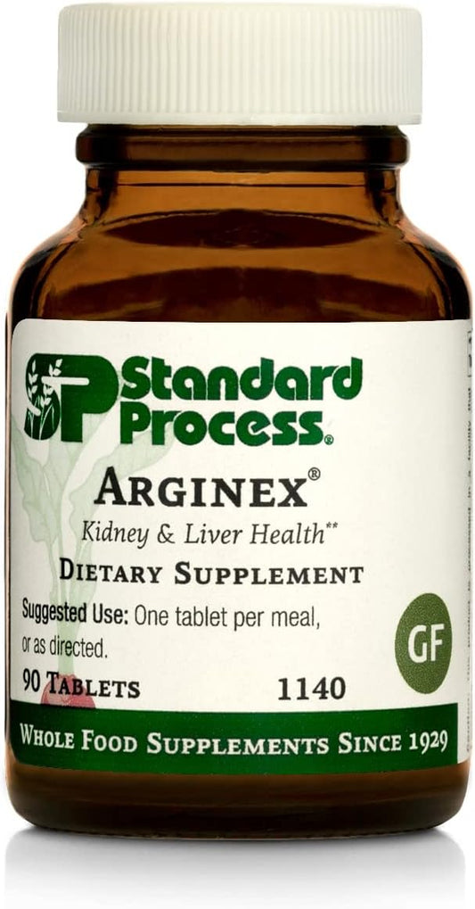Standard Process Inc. Arginex - Liver Support & Kidney Health Supplement - Whole Food Formula with Vitamin A - 90 Tablets