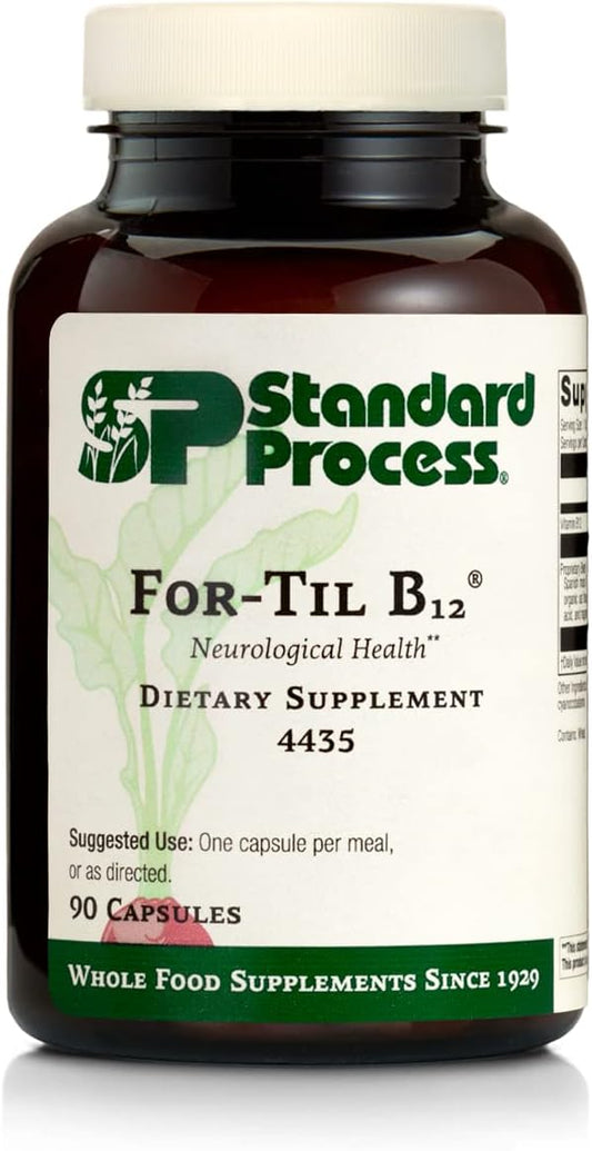 Standard Process Inc. Whole Food Vitality and Immune Support Capsules with B12, Tillandsia, Calcium Lactate, Ascorbic Acid - 90 Count