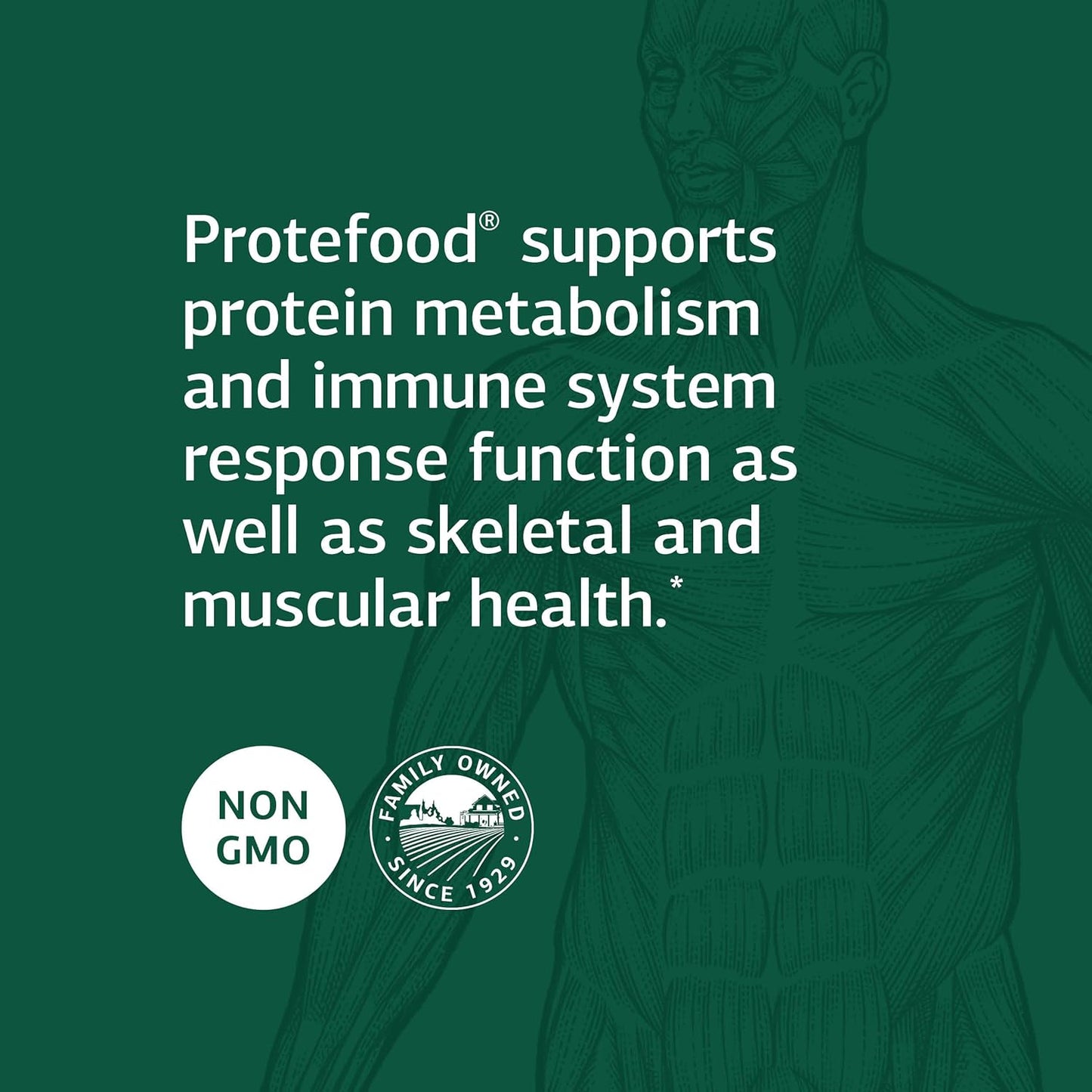 Standard Process Protefood: Whole Food RNA Supplement for Bone Health, Metabolism, and Immune Support - 90 Capsules
