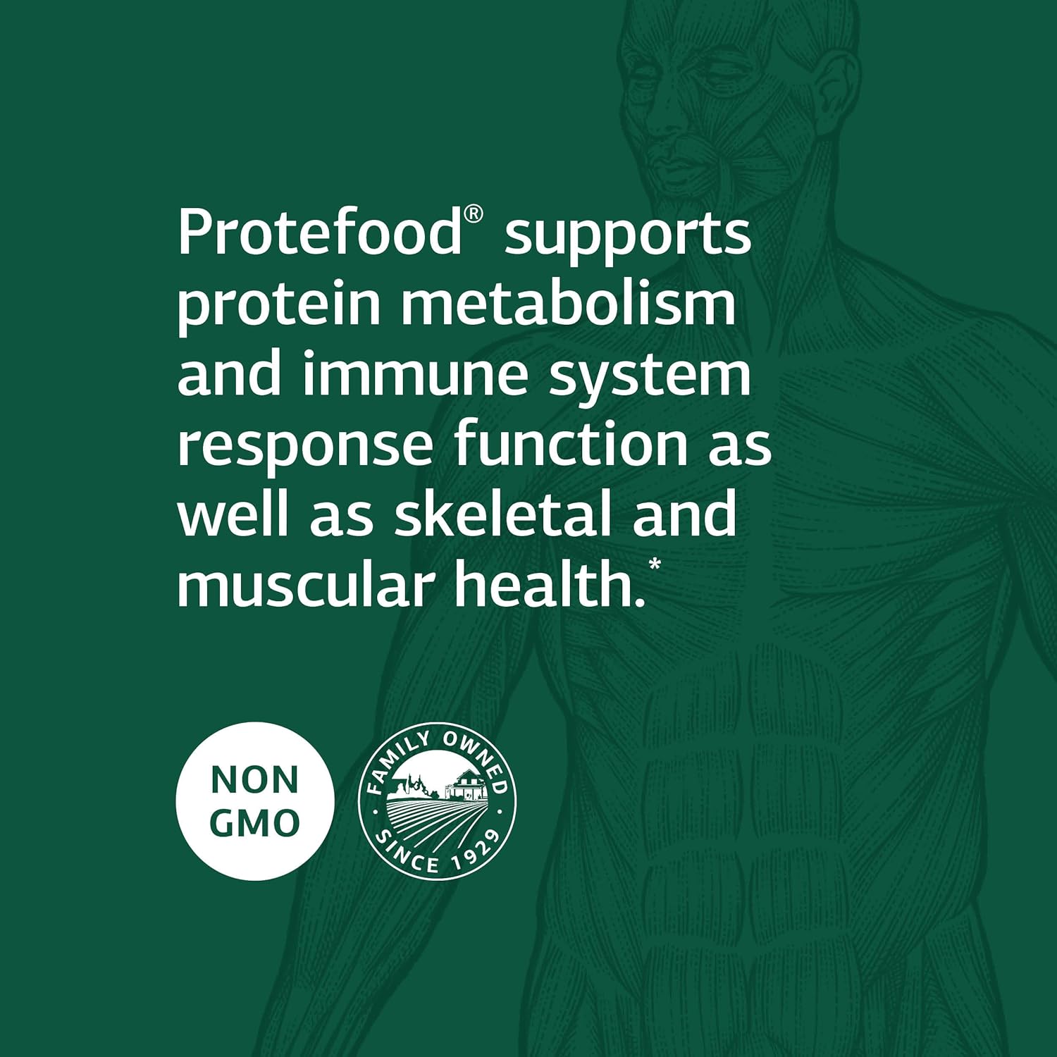 Standard Process Protefood: Whole Food RNA Supplement for Bone Health, Metabolism, and Immune Support - 90 Capsules