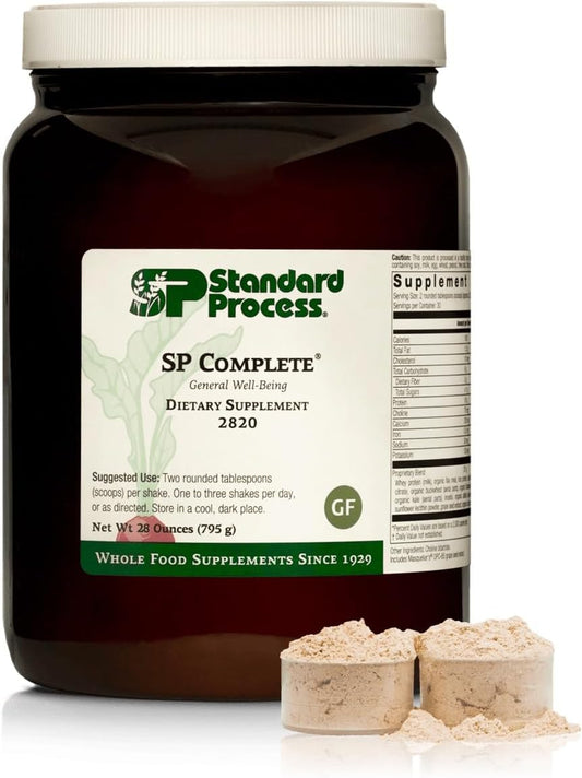 Standard Process SP Complete - Whole Food Nutrition Supplement with Amino Acids, Immune & Antioxidant Support - Vegetarian - 28oz, 30 Servings