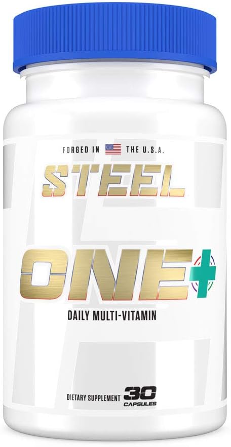 Steel Supplements ONE+ Daily Multivitamin: Essential Minerals and Vitamins for Men and Women - Biotin, Spectra, Zinc, Magnesium - 30 Day Supply
