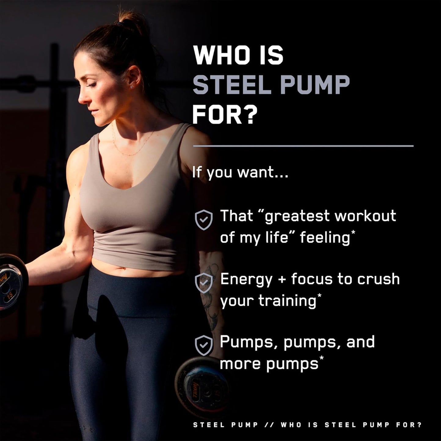 SteelFit Steel Pump Pre Workout Powder - Watermelon Lemonade Flavor | Advanced Nitric Oxide Supplement for Muscle Building & Recovery | 30 Servings with Peak ATP, Ashwagandha & Electrolytes