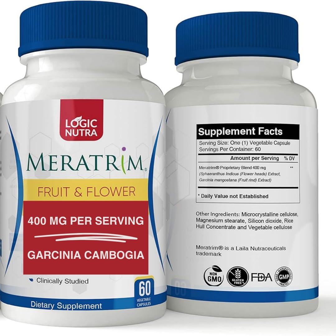 Stimulant-Free Garcinia Mangostana Extract Capsules - Logic Nutra Meratrim Blend (400mg, 60ct)