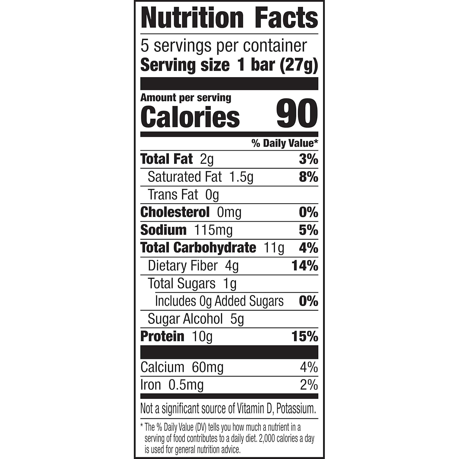 Strawberries and Cream Protein One Bars, 90 Calories, Keto Friendly - 5 Ct, 4.8 oz