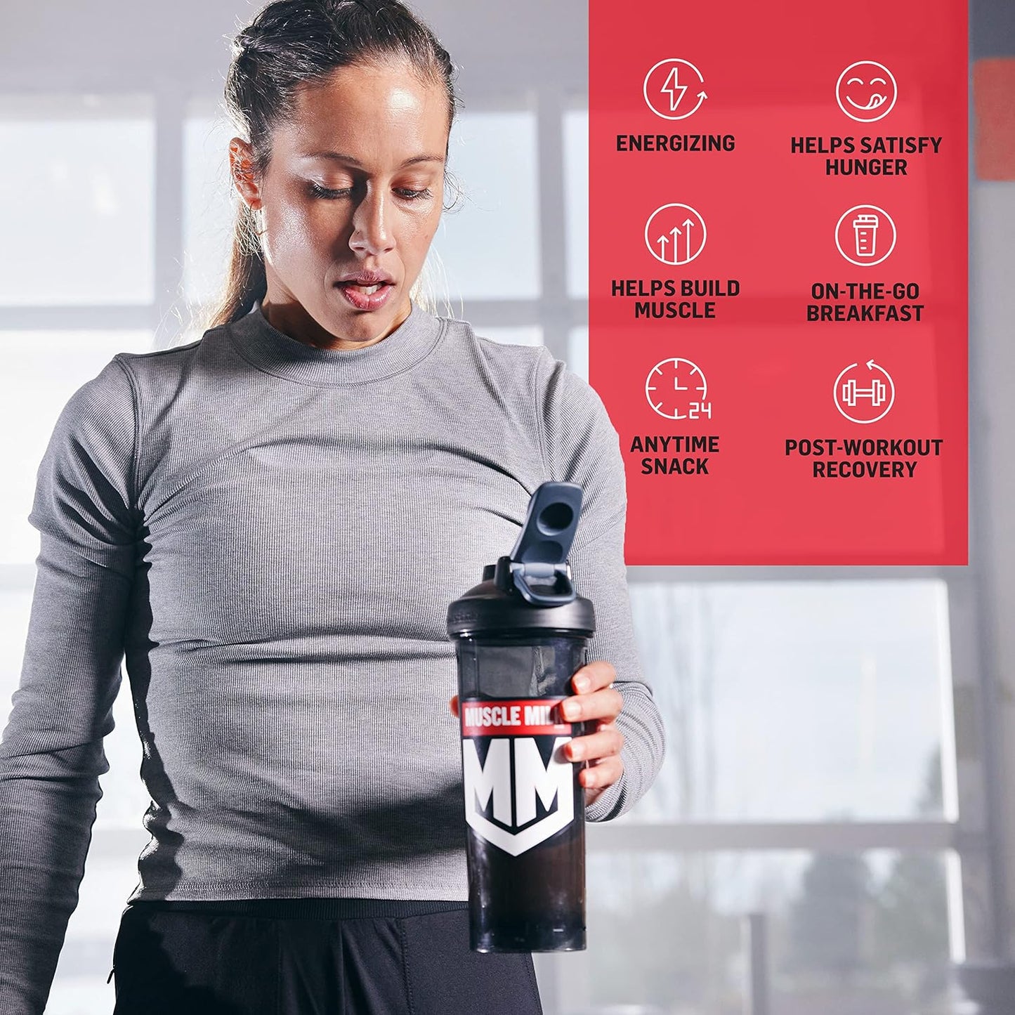 Strawberries 'N Crème Muscle Milk Genuine Protein Powder - 32g Protein, 4.94 Pound Size