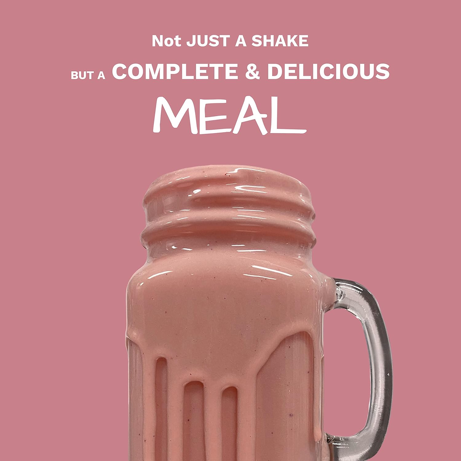 Strawberry Banana Vegan Protein Powder with Superfoods, Probiotics, and Plant-Based Protein - Dairy-Free and Keto-Friendly Meal Replacement Shake (15 Servings)