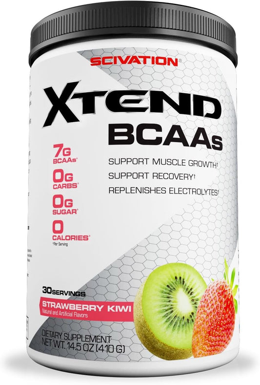 Strawberry Kiwi BCAA Powder by Scivation Xtend - 30 Servings of Branched Chain Amino Acids