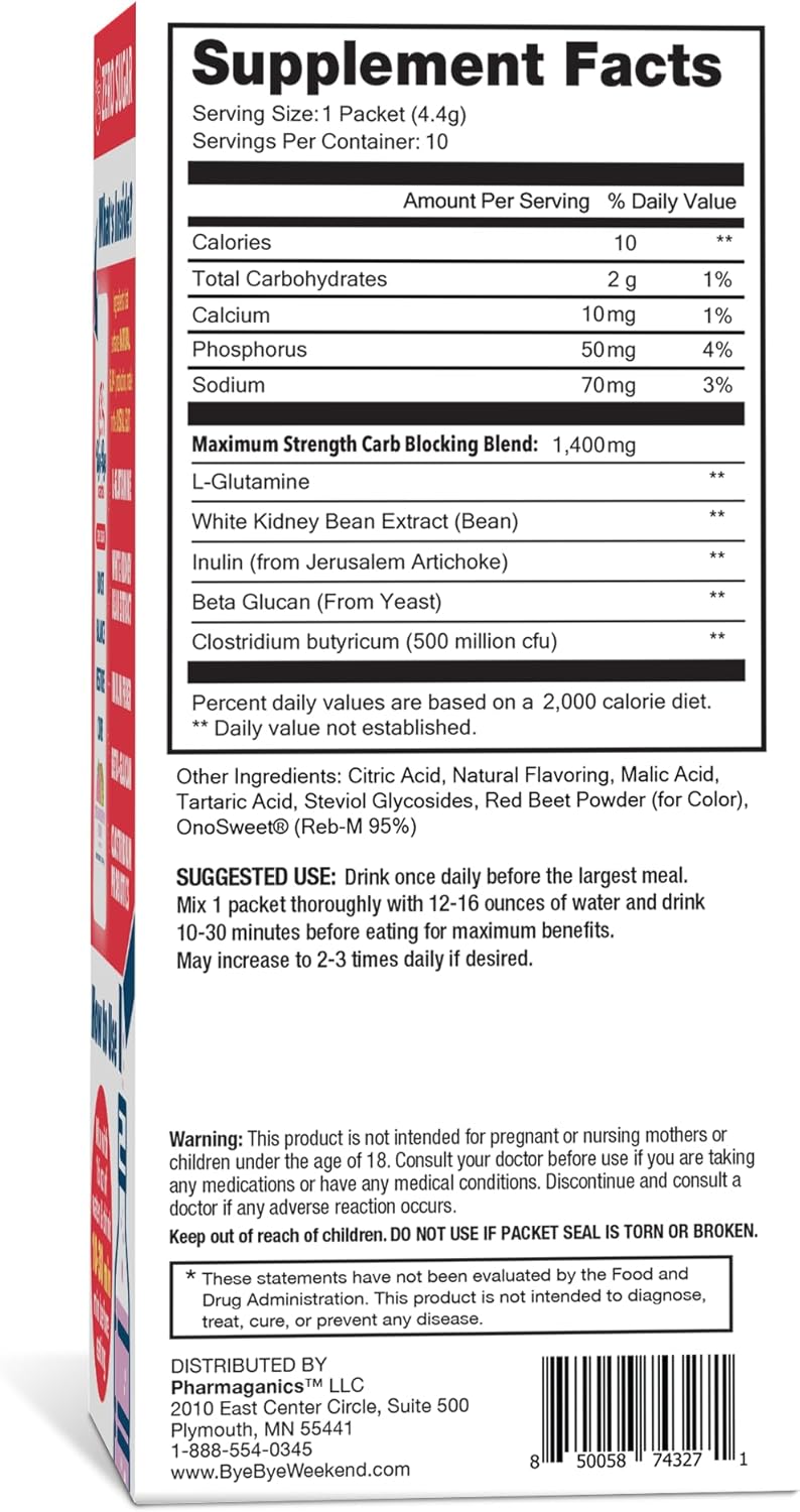 Strawberry Kiwi GLP-1 Booster Drink Mix - Carb Blocking & Craving Control - Sugar-Free Keto Support for Longer Fullness & Digestion