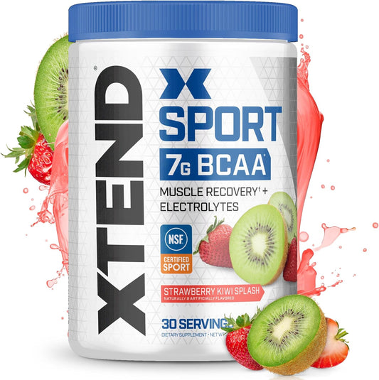 Strawberry Kiwi Splash BCAA Powder - Electrolyte & Amino Acid Recovery - 30 Servings
