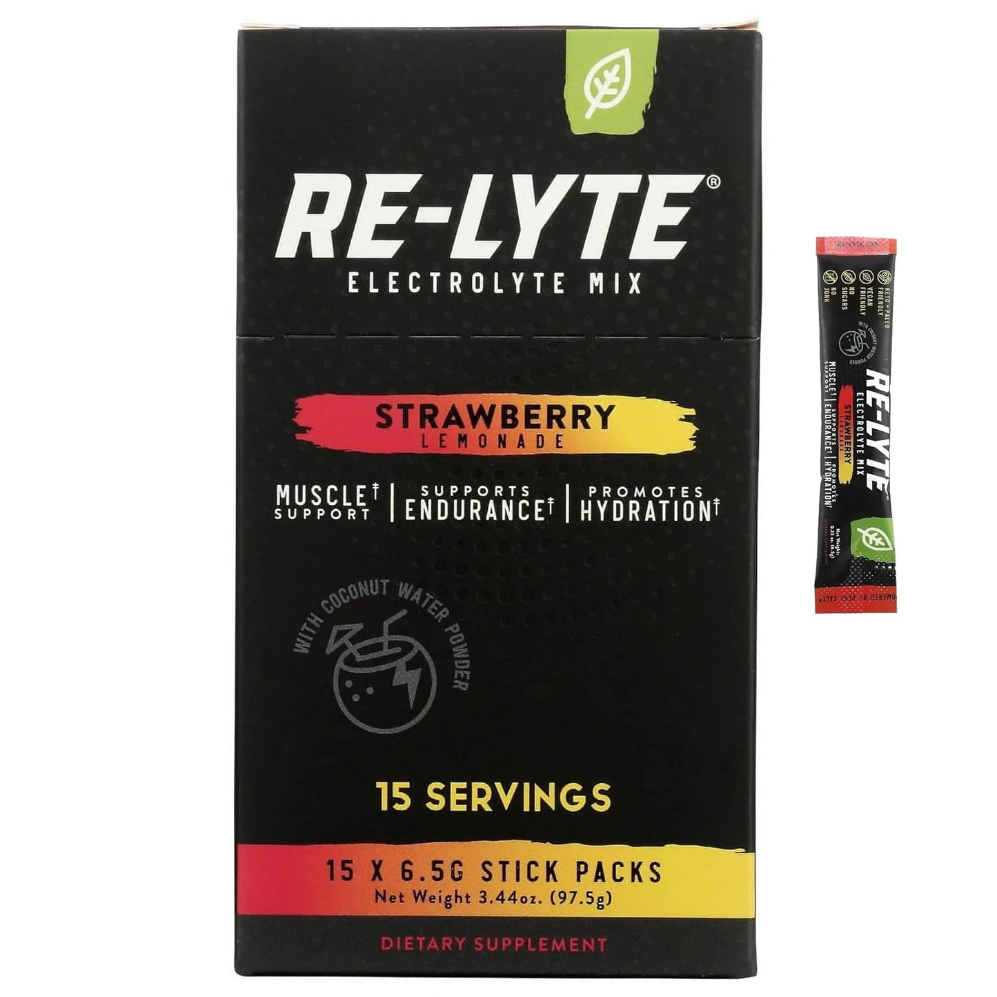 Strawberry Lemonade Electrolyte Drink Mix - 15 Servings Packets 3.44 oz.