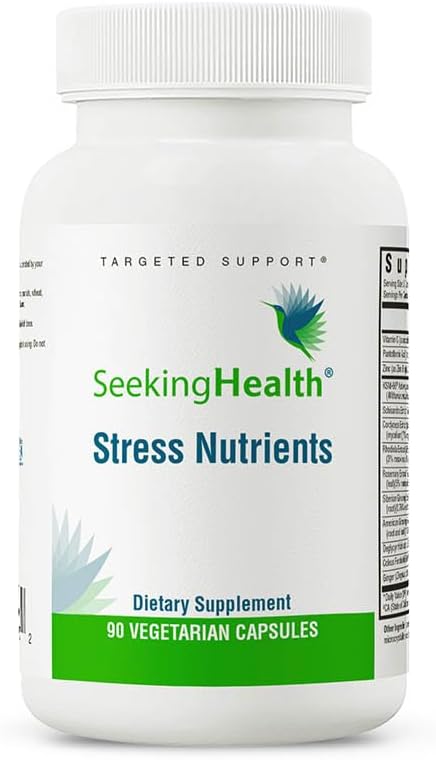 Stress Nutrients Supplement for Healthy Cortisol Regulation (90 capsules)