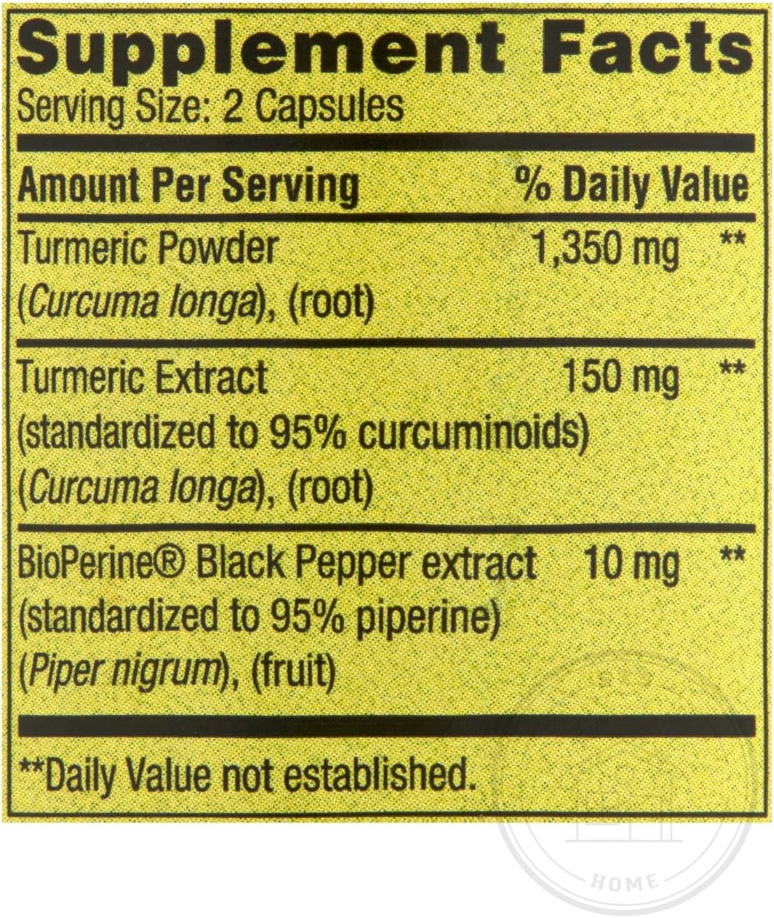 STS Home Spring Valley Turmeric Curcumin Supplement 1500mg 90 Count with STS Sticker for Ultra Strength