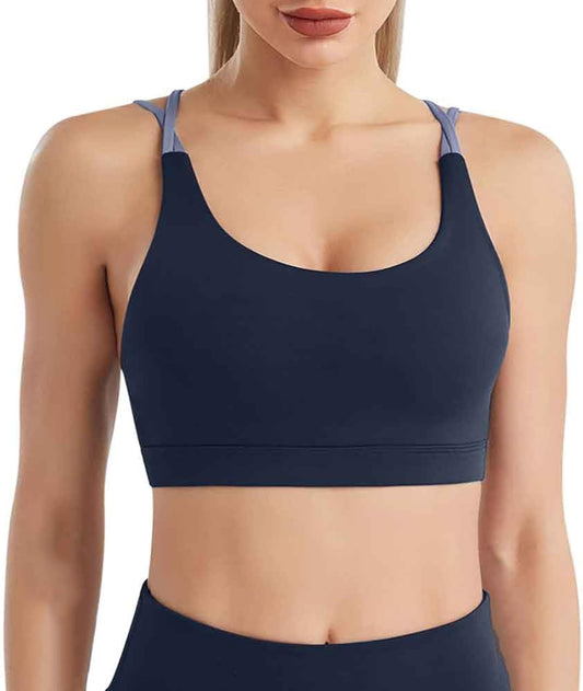 Stylish Women's Hooded Crop Top Sports Bra for Fitness, Gym, and Running