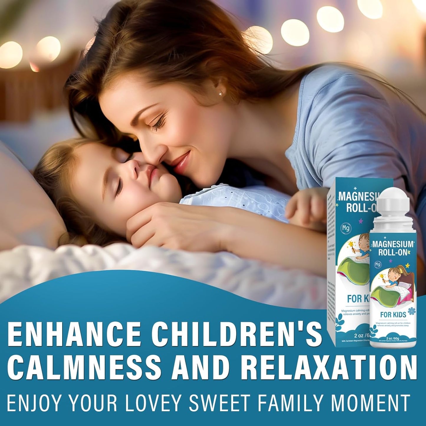 SudopoABAB Kids Magnesium Lotion & Roll-On for Calm Sleep - Natural Topical Cream to Support Balanced Mood and Bedtime Relaxation