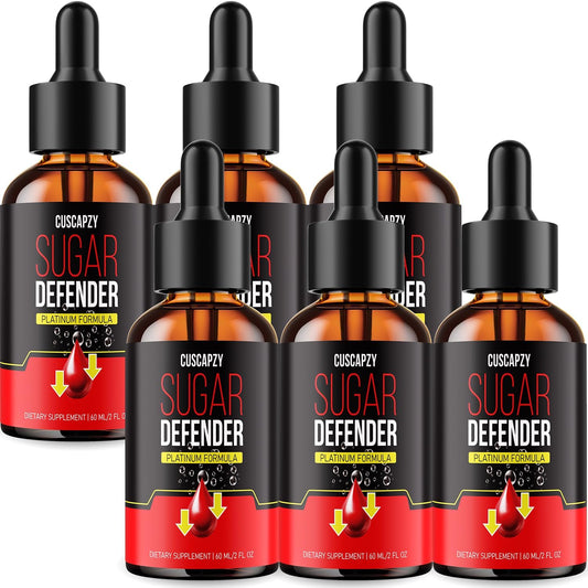 Sugar Defender Drops - Official Liquid Formula, Pack of 6, No Prescription Needed