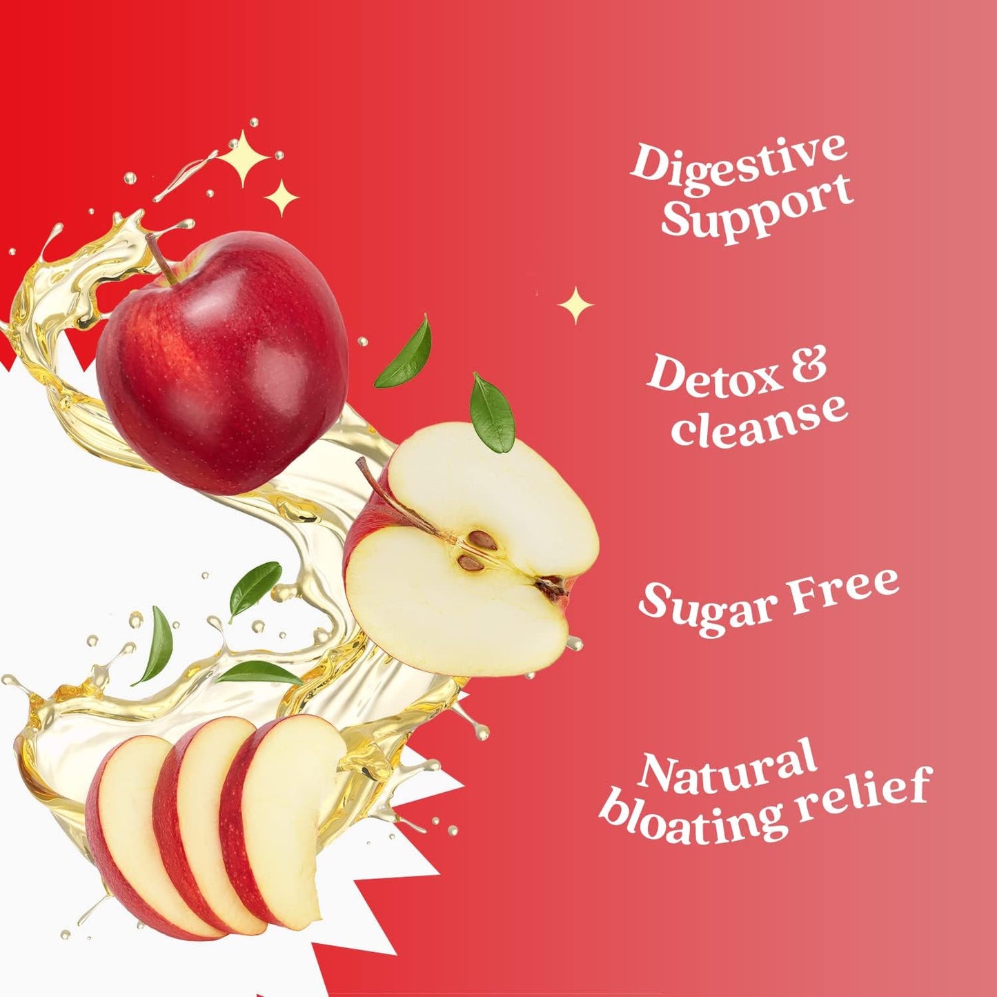 Sugar-Free Apple Cider Vinegar Gummies for Detox & Digestive Health - Vegan, Keto, Non-GMO - 60 Count