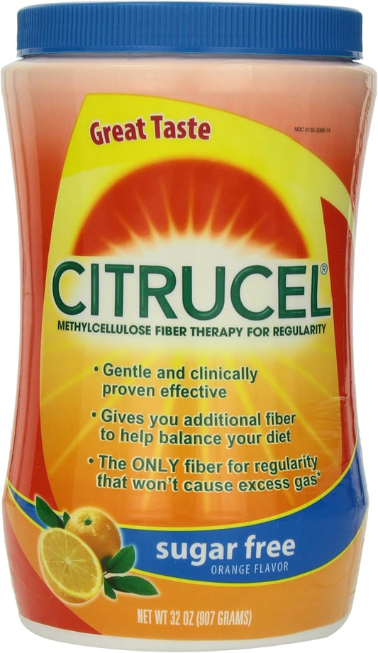 Sugar-Free Citrucel Orange Fiber Therapy Powder - 32 oz (907g)