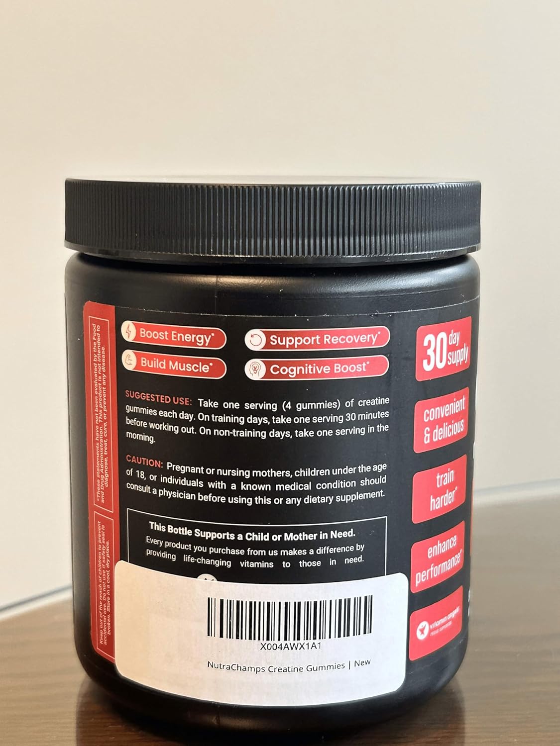 Sugar Free Creatine Gummies for Men & Women - 120 Chewable Monohydrate Gummies - Supports Muscle Recovery & Workout Performance