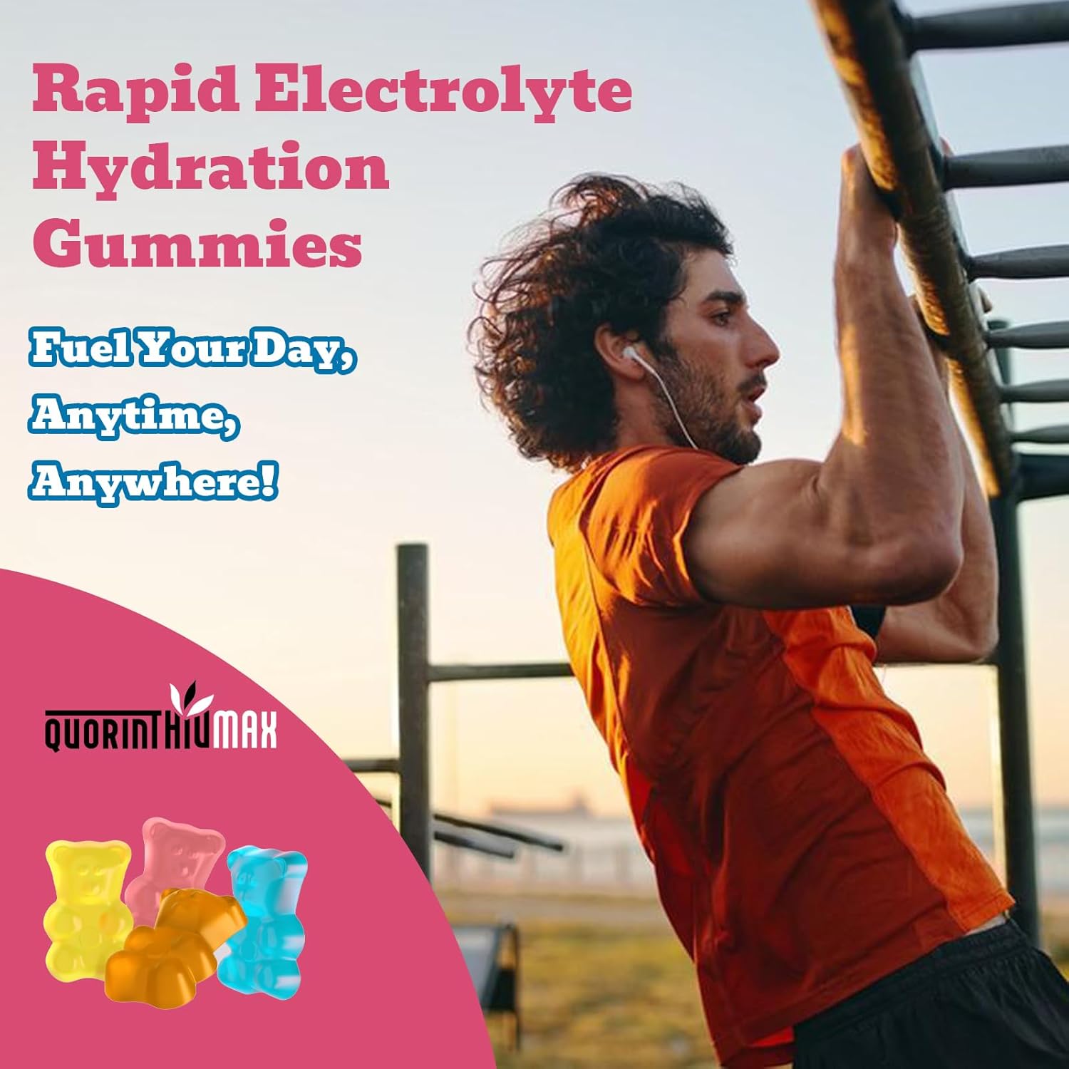 Sugar-Free Electrolyte Gummies for Running & Sports | Energy Chews with Calcium & Vitamin C | Gluten-Free, Multiple Flavors - 90 Gummies for Kids & Adults
