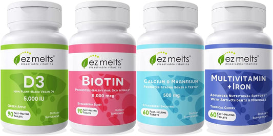 Sugar-Free Essential Women's Health Bundle by EZ Melts - 1-3 Months Supply