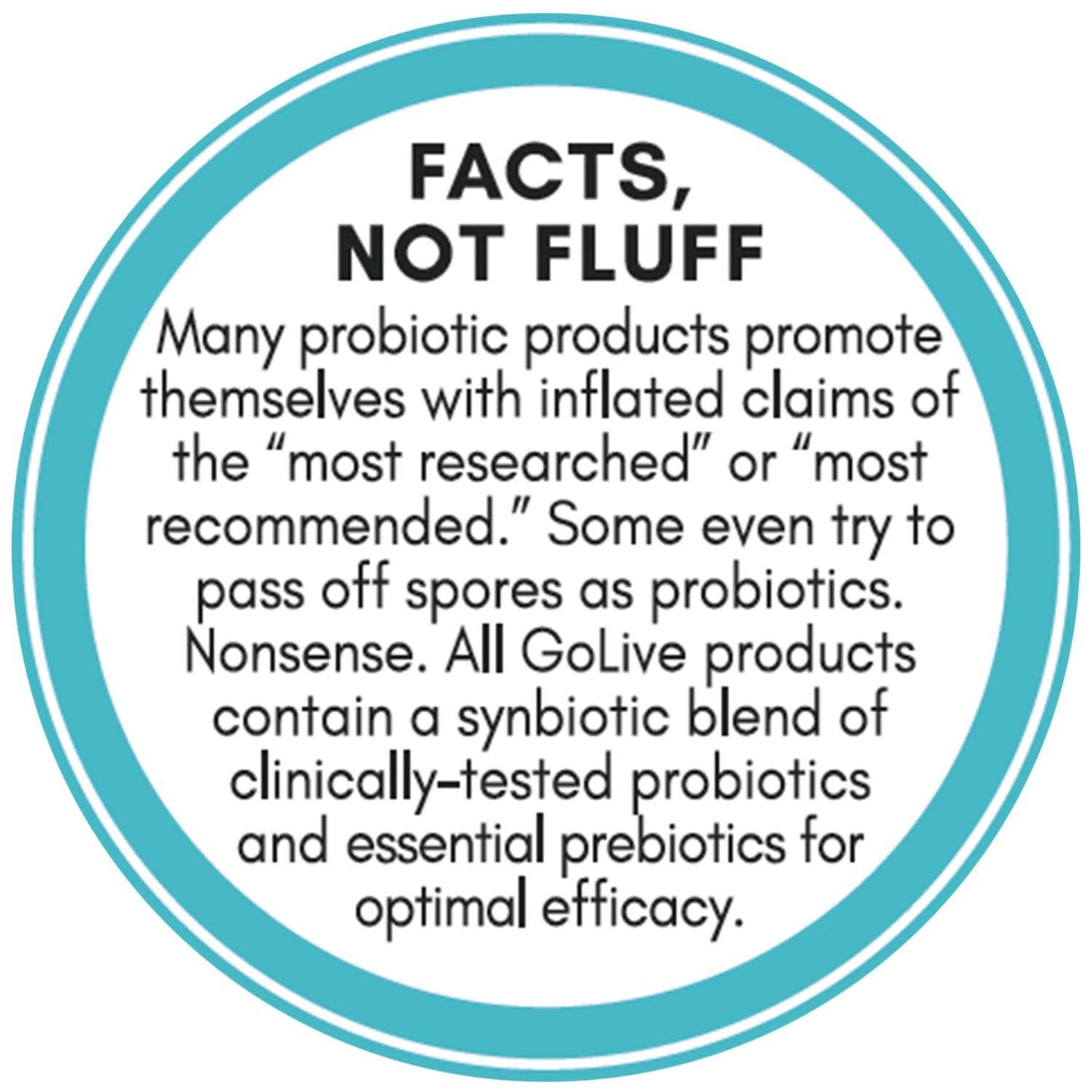 Sugar-Free GoLive Probiotics & Prebiotics Powder for Healthy Beauty Glow - 25 Billion CFUs, 10 Clinical Strains - Women and Men, Immune & Digestive Health - 10 Count Pack