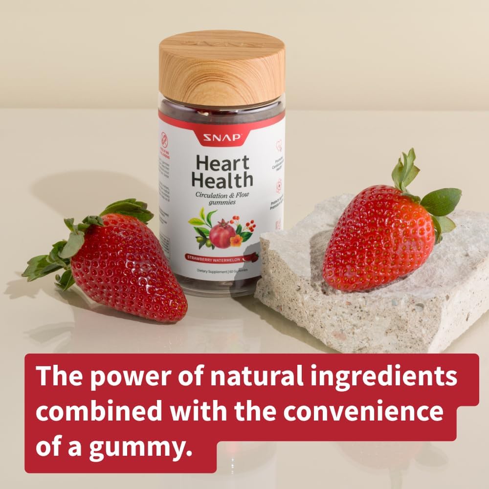 Sugar-Free Heart Health Gummies with CoQ10 for Blood Circulation Support - 60 Gummies
