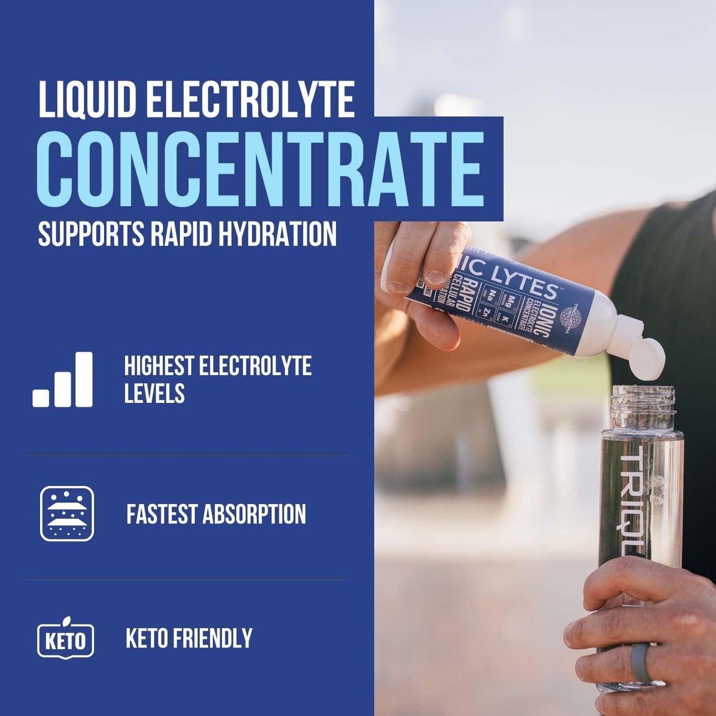Sugar-Free Keto Electrolyte Drops with 30% More Potassium, Magnesium, & Zinc - 8 oz Bottle - 96 Servings - Rapid Hydration Formula