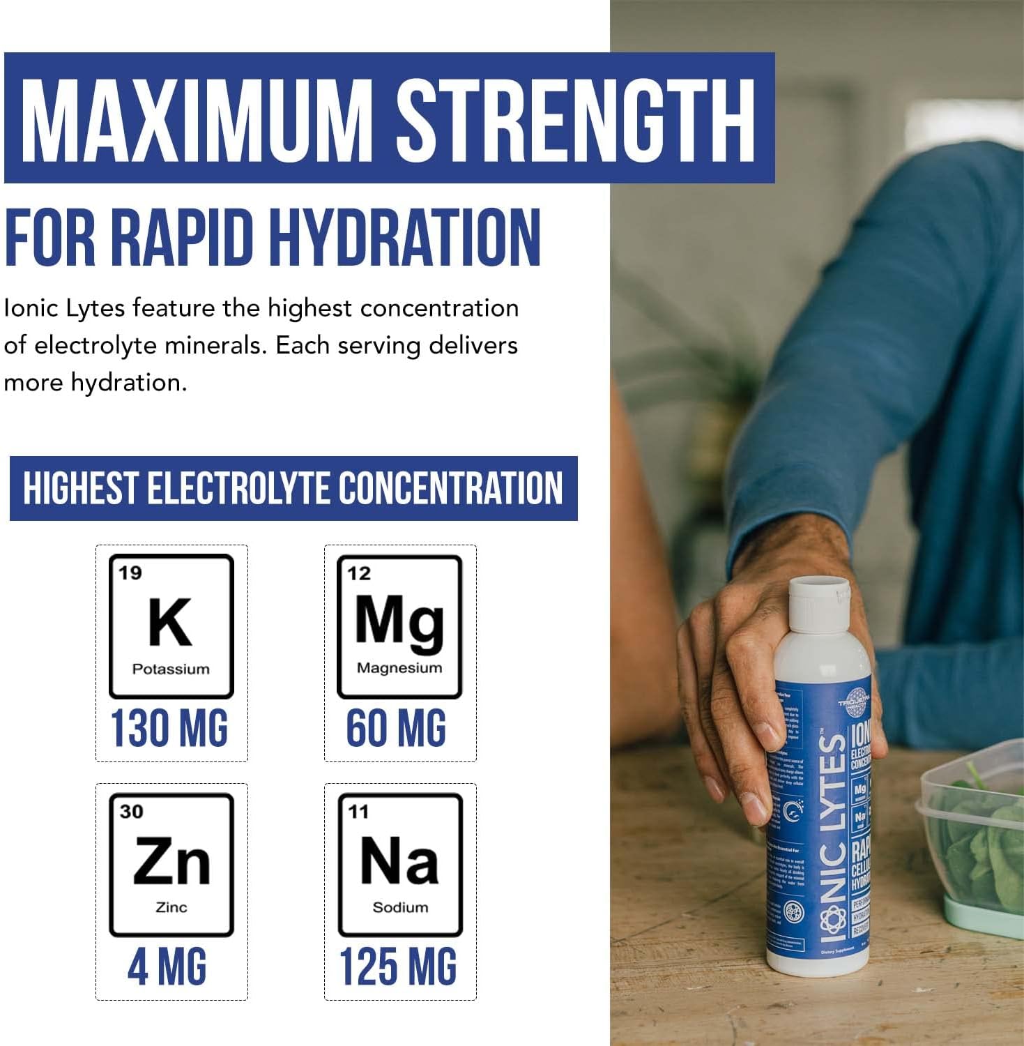 Sugar-Free Keto Electrolyte Drops with 30% More Potassium, Magnesium, & Zinc - 8 oz Bottle - 96 Servings - Rapid Hydration Formula
