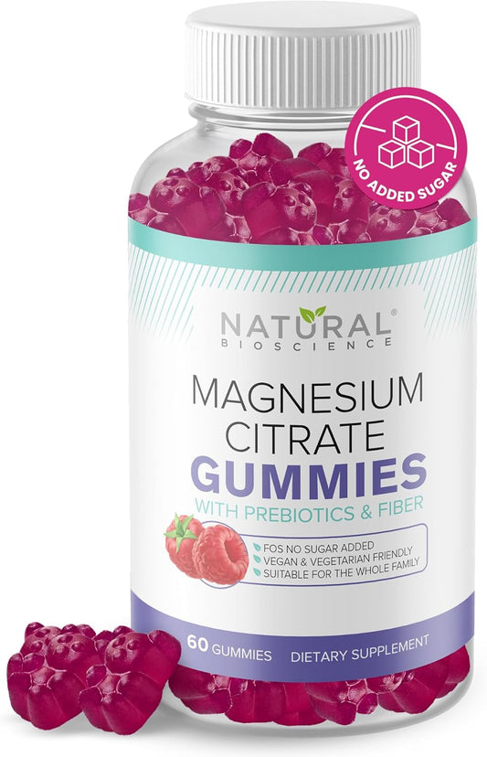 Sugar Free Magnesium Gummies for Stress Relief, Sleep, Heart Health - Vegan Supplement for Nerves, Muscles, Bones - High Absorption Formula for Kids & Adults - Non-GMO Vegan Gummies