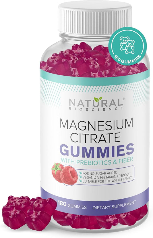 Sugar-Free Magnesium Gummies for Stress Relief, Sleep, Heart Health - Vegan, High Absorption Formula for Kids & Adults, Non-GMO