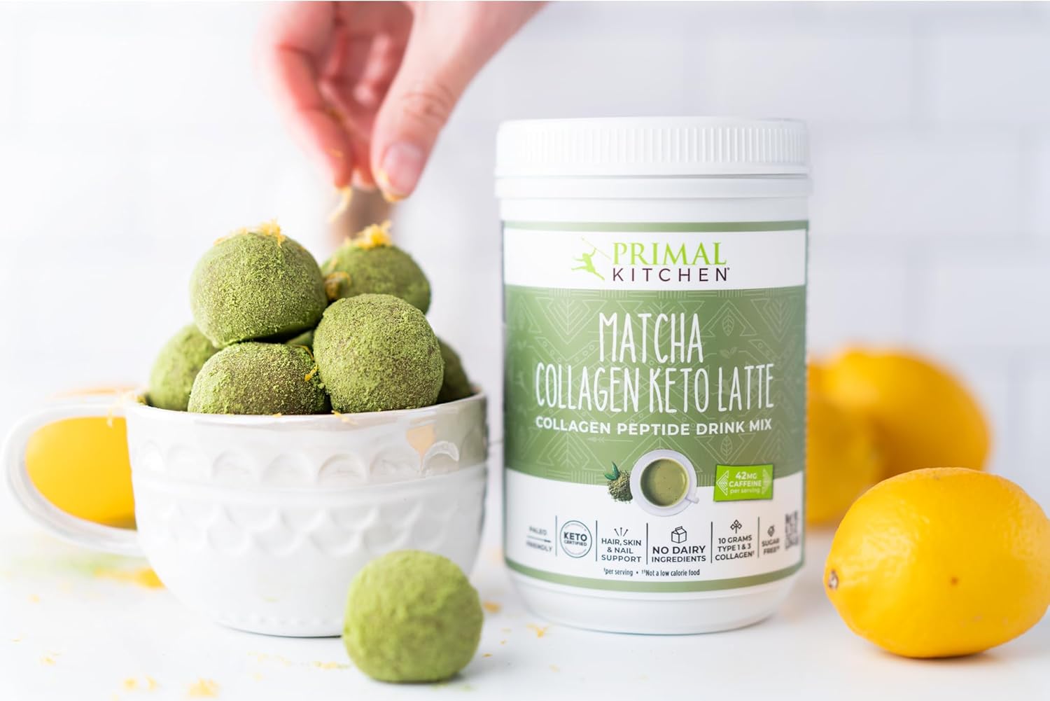 Sugar-Free Matcha Collagen Keto Latte Powder by Primal Kitchen - 9.33 Ounces
