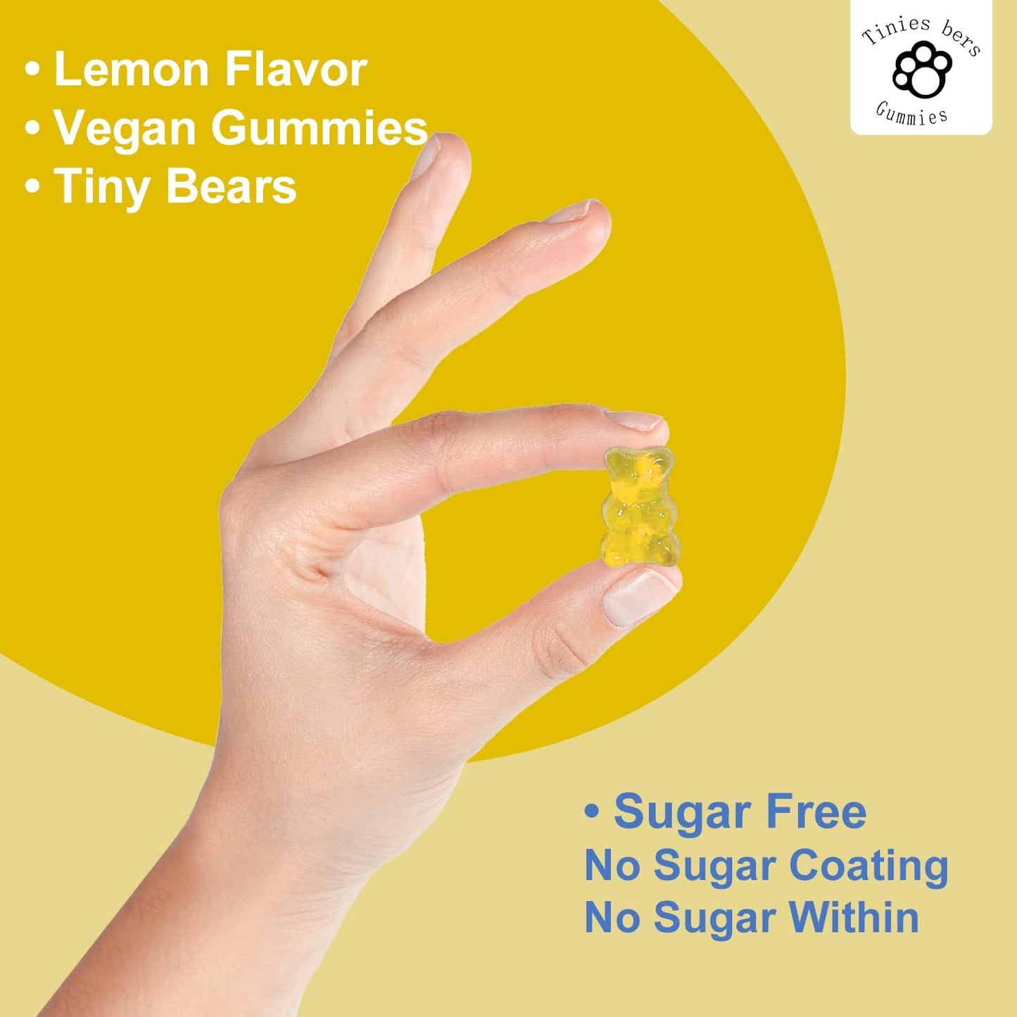 Sugar-Free Potassium Gummies for Adults and Kids - Supports Leg Cramps, Muscle Health, and Heart Health - Essential Electrolytes - Potassium Citrate - Vegan and Non-GMO - Lemon Flavor - 60 Gummies