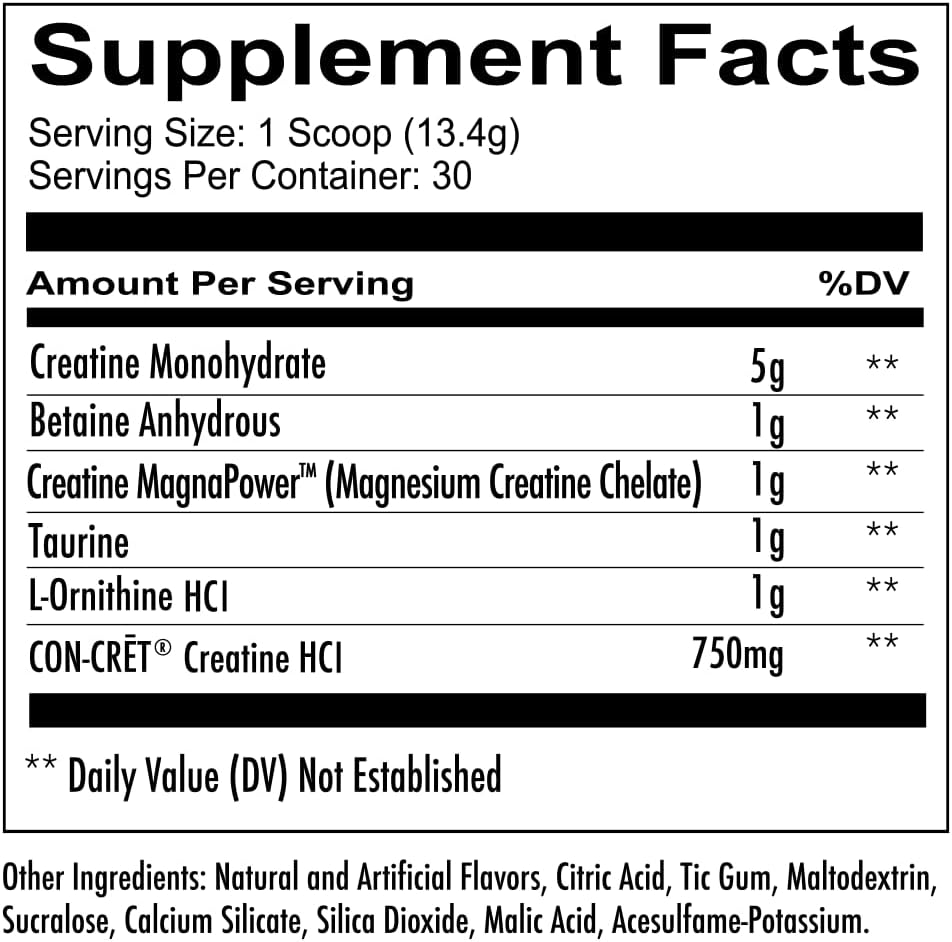 Sugar Free Rocket Bomb Creatine Powder with Betaine Anhydrous - Muscle Endurance & Strength Supplement by REDCON1 Tango (30 Servings)