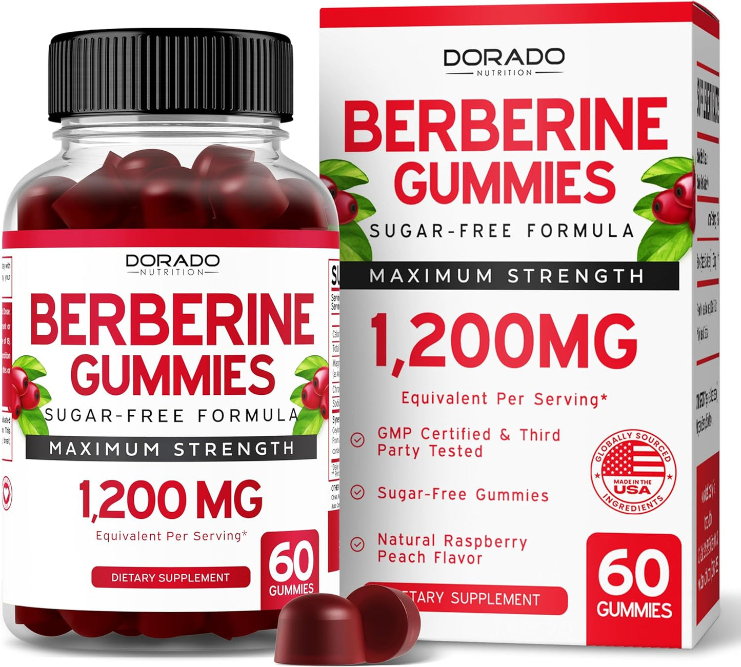 Sugar Free Saffron Gummies 5 in 1 Advanced Formula & Berberine Gummies with Ceylon Cinnamon - 120 Gummies in Total