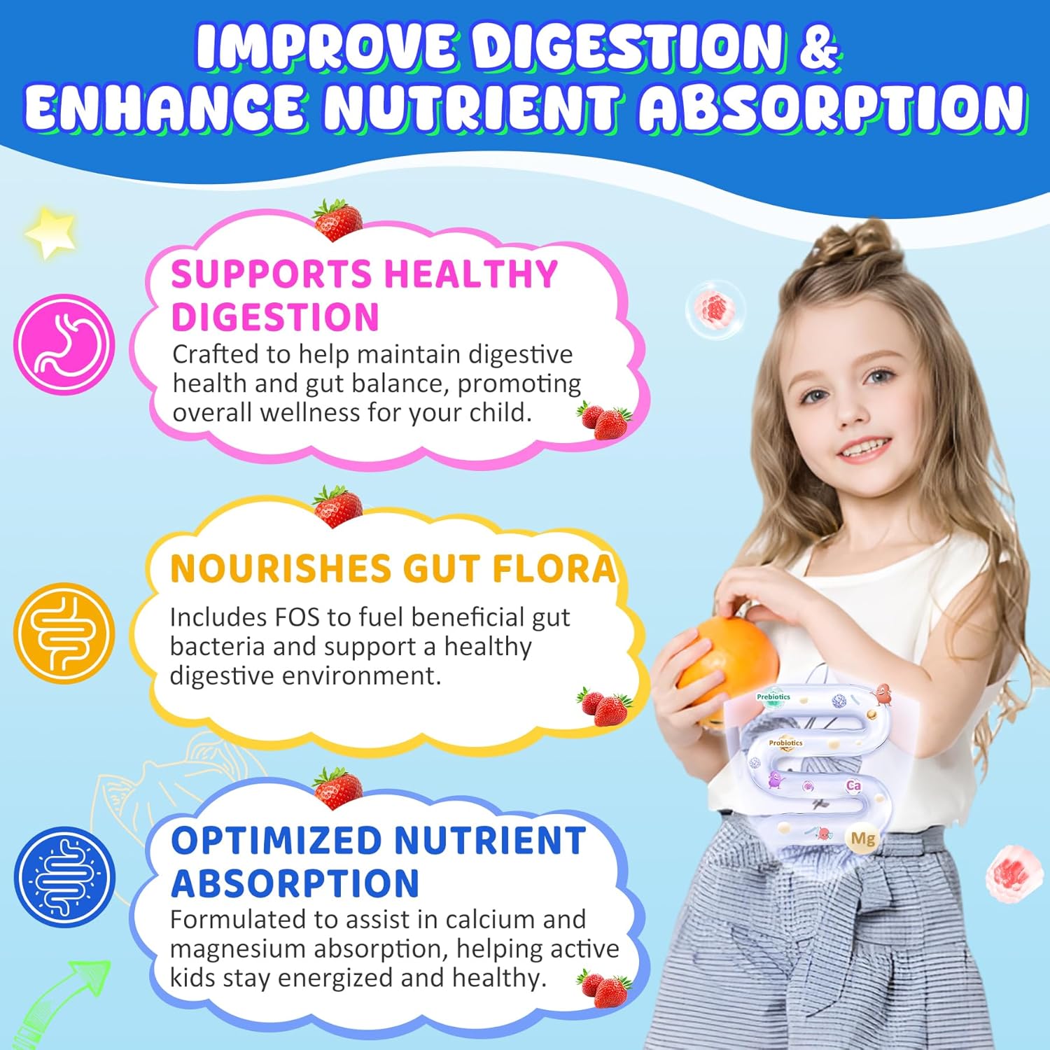 Sugar Free Vitamin C + D3 + Zinc Gummies for Adults 50+ and Calcium + D3 + Magnesium Gummies for Kids 4+ by Nextdia