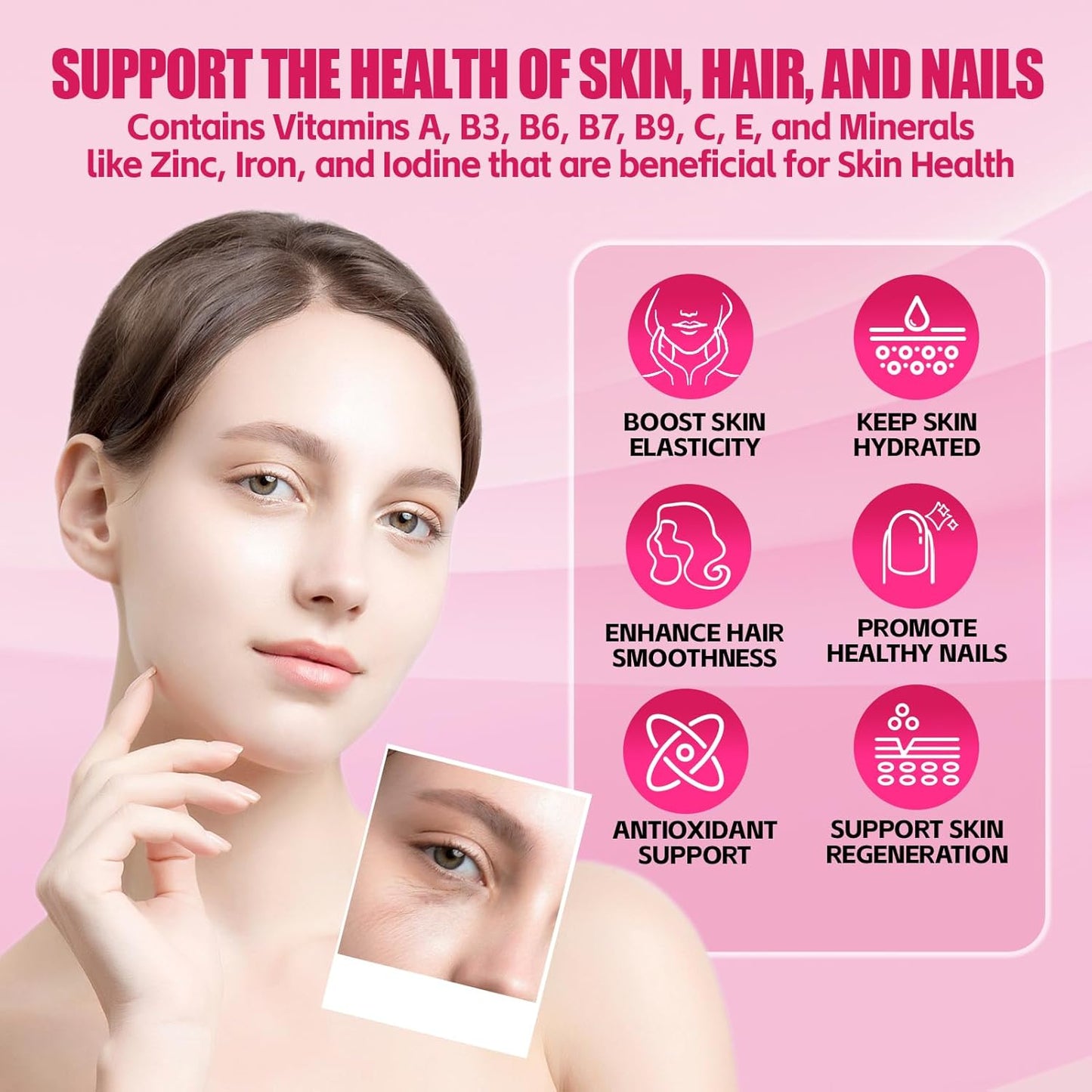 Sugar-Free Women's Multivitamin Gummies with Vitamins A, C, D, E, B6, B12, Iron, Calcium, Zinc - Boosts Skin, Hair, Energy, and Immunity - Multivitamins and Minerals for Women