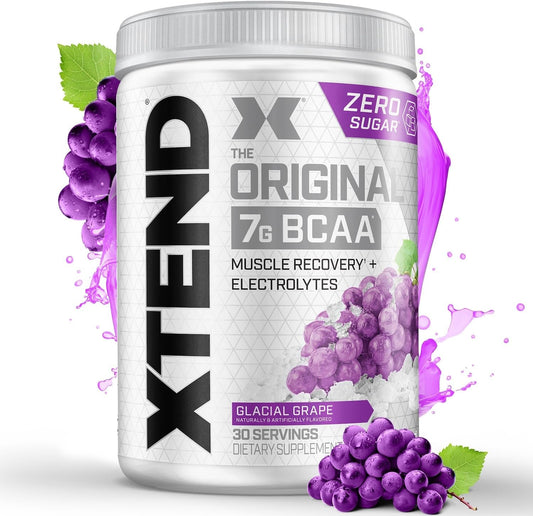Sugar-Free Xtend Original BCAA Powder with 7g BCAA and 2.5g L-Glutamine - Post Workout Drink for Muscle Recovery, 30 Servings