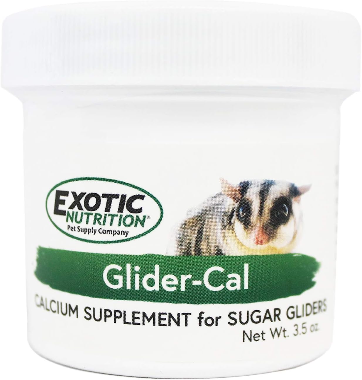 Sugar Glider Calcium Supplement - Exotic Nutrition Glider-Cal (3.5 oz.) - Prevents Hind Leg Paralysis in Gliders