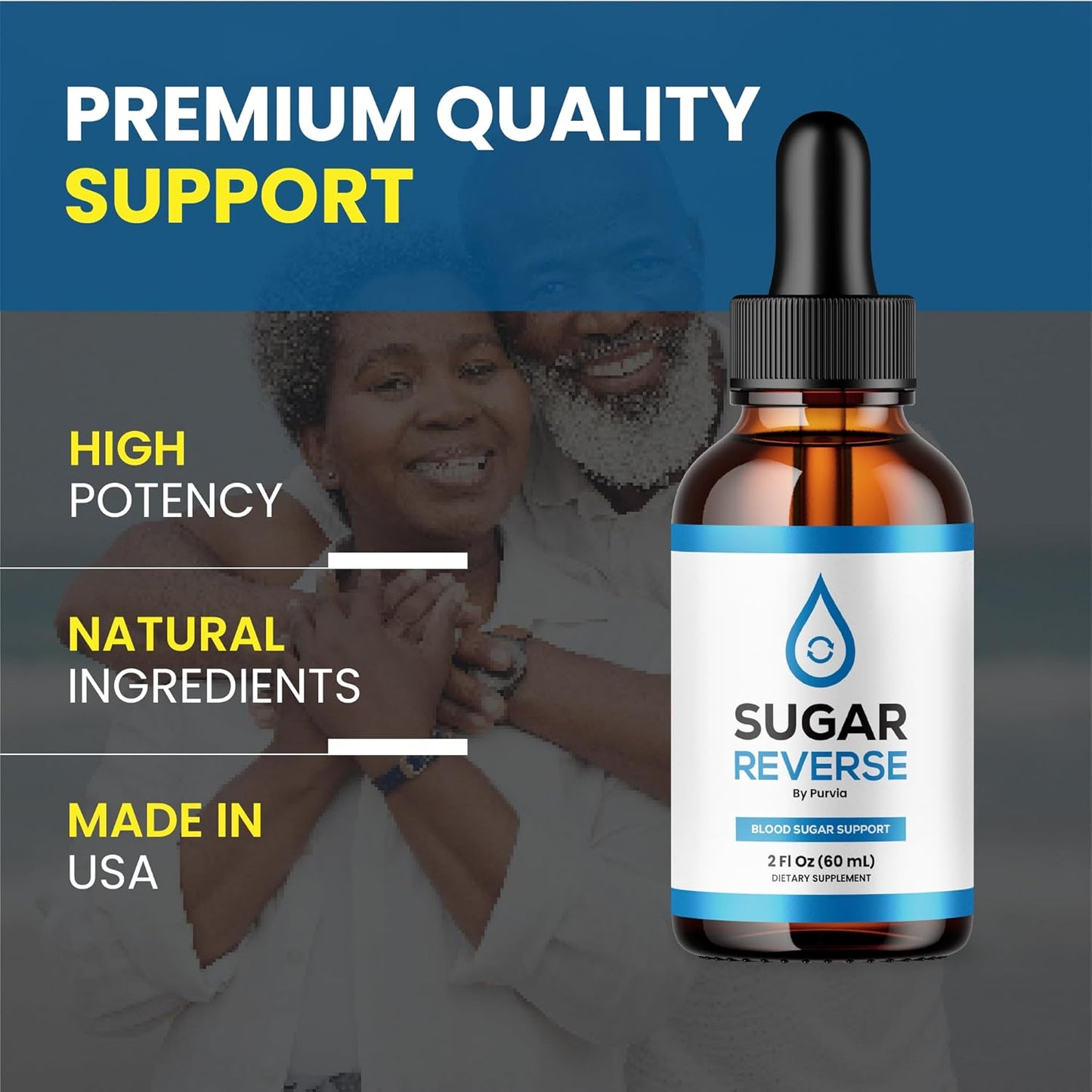 Sugar Reverse Drops - Pack of 5 Bottles, Advanced Formula Supplement with Chromium for Maximum Strength Sugar Reversal